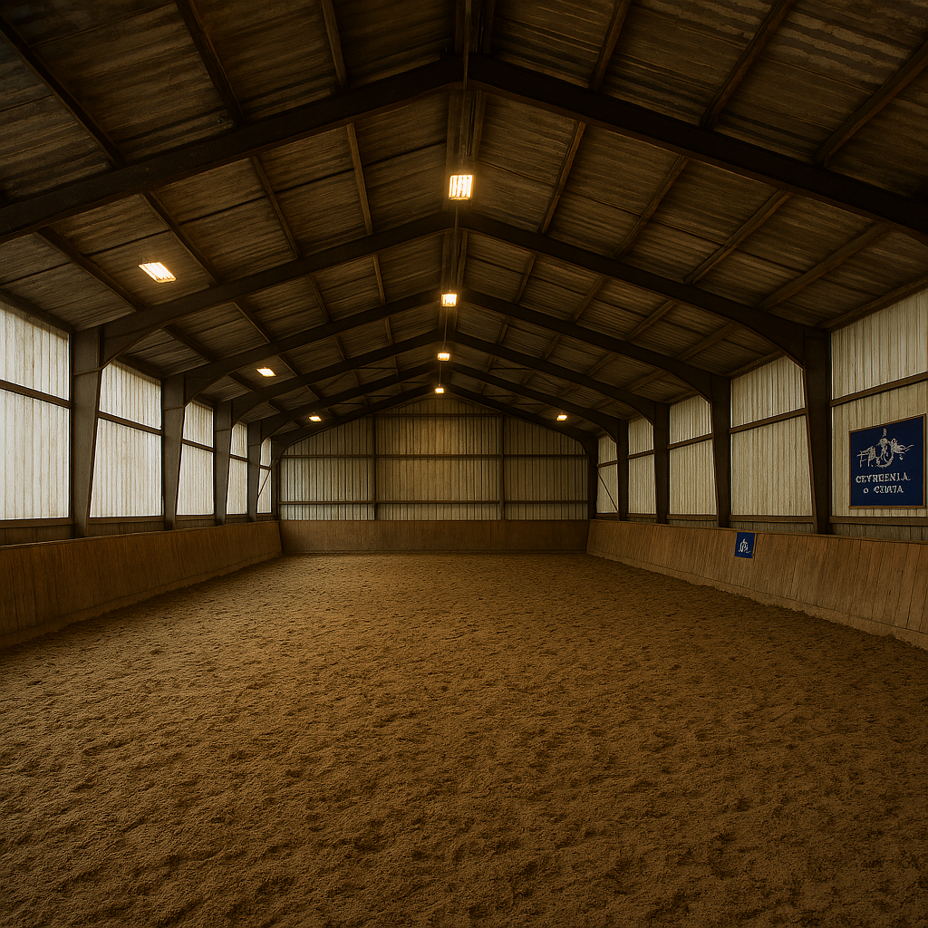 Manège couvert de la JK Equestrian Academy